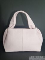 Elegantna ženska torba od eko kože Nora Soft roze slika pozadi – moderna urbana torba