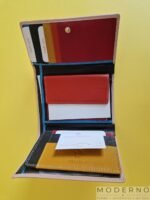 Ženski elegantan novčanik od prirodne kože Aura Crveni - pregled pregrada