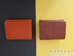 Ženski novčanik od prirodne kože Trend Braon i Narandžast – mali elegantni novčanik