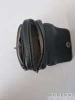 Mala ženska crna torbica Lea od prirodne kože sa više pregrada - Image 8