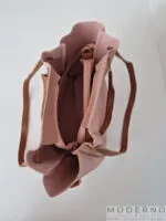 Ženski set 4u1, Sara roze: velika torba, mala torba, novčanik i futrola za kartice od eko kože - Image 6