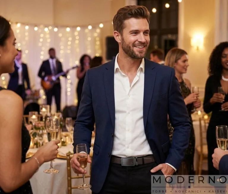 Model nosi elegantan kaiš na proslavi